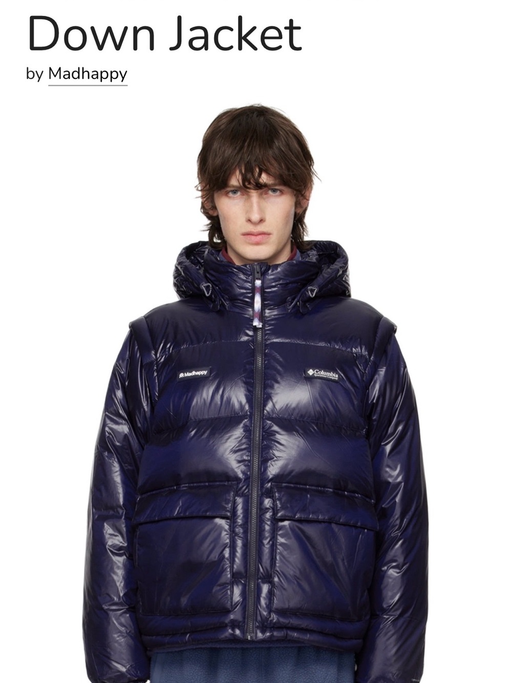 Madhappy Navy Columbia Edition Down Jacket